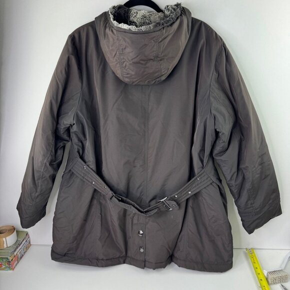 Nuage taupe super cozy fleece lined winter coat - Picture 2 of 11